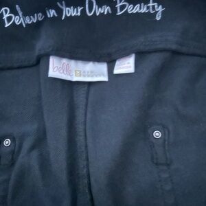 Belle by Kim Gravel Black Straight Leg Jeans